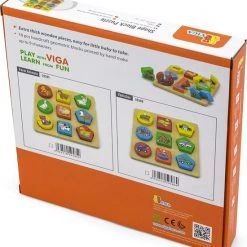 Vigatoys Viga Toys - Boerderijpuzzel Met Geometrische Vormen -Goedkope puzzels winkel 550x598 5
