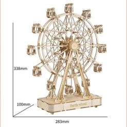 Robotime 3d-puzzel Reuzenrad 33,8 Cm Hout Naturel 232-delig -Goedkope puzzels winkel 550x603