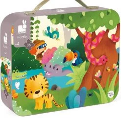 Janod Puzzel - Panorama Jungle Met Poster