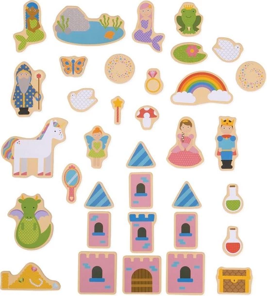 Bigjigs Toys - Houten Magneten 'Fantasie' 2 Bigjigs Toys - Houten Magneten 'Fantasie' - Afbeelding 2