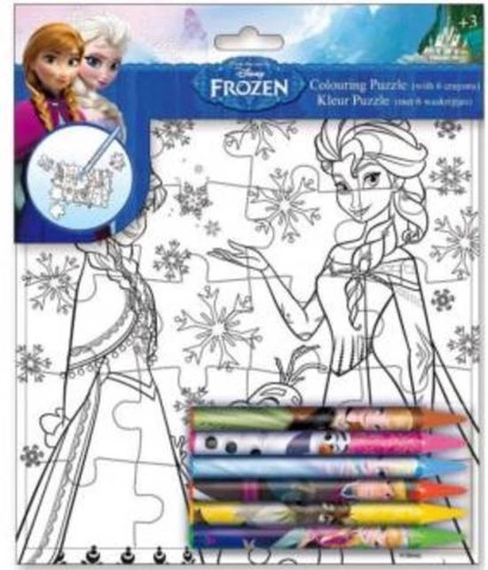 W&O Frozen Puzzel Kleuren - Frozen Knutselen 1 W&O Frozen Puzzel Kleuren - Frozen Knutselen