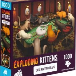 Exploding Kittens Cats Playing Craps - Puzzel - 1000 Stukjes
