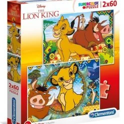 Clementoni Legpuzzel The Lion King 60 Stukjes 2 Stuks -Goedkope puzzels winkel 550x654
