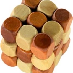 Merkloos DW4Trading 3D Houten Puzzel Kubus Slang