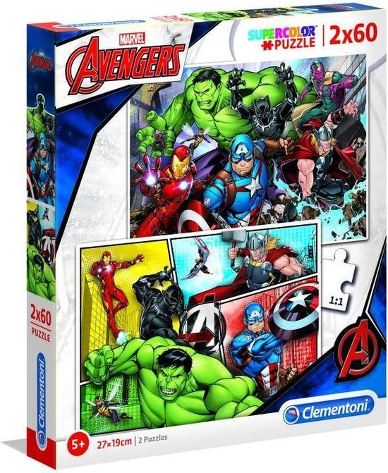 Clementoni Legpuzzel Marvel Avengers 2x60 Stukjes 5 Clementoni Legpuzzel Marvel Avengers 2x60 Stukjes - Afbeelding 5