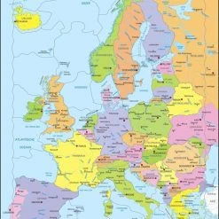 Larsen Legpuzzel Maxi Europa Junior - Karton - 28 Stukjes