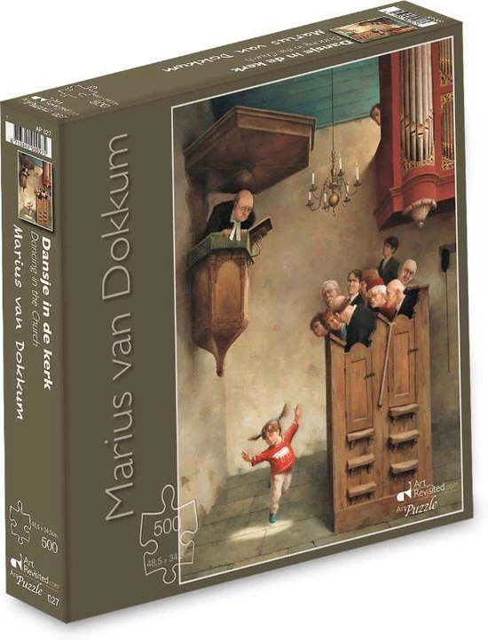 Art Revisited Marius Van Dokkum - Dansje In De Kerk - Puzzel 500 Stukjes 1 Art Revisited Marius Van Dokkum - Dansje In De Kerk - Puzzel 500 Stukjes