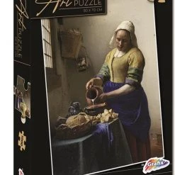 Grafix Puzzel 1000 Stukjes Volwassenen | Thema Het Melkmeisje | Puzzel | Formaat 50 X 70 CM | Schilderij Puzzel