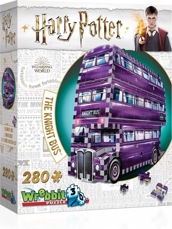 The Knight Bus - Wrebbit 3D Puzzel - Harry Potter - 280 Stukjes 2 The Knight Bus - Wrebbit 3D Puzzel - Harry Potter - 280 Stukjes - Afbeelding 2