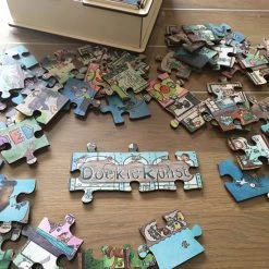DoekieKunst Houten Puzzel 100 Stukjes - 50x50 Cm - In Luxe Houten Doos -Goedkope puzzels winkel 550x733 2