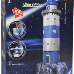 Ravensburger Vuurtoren Night Edition- 3D Puzzel Gebouw - 216 Stukjes -Goedkope puzzels winkel 550x778
