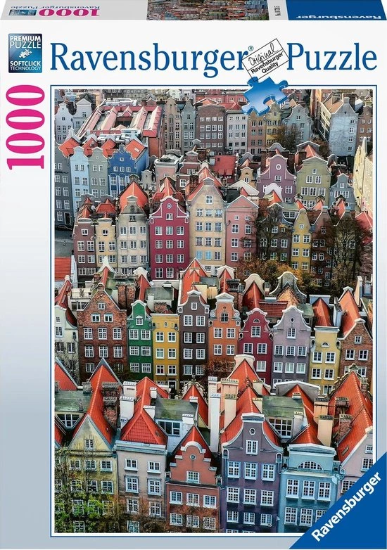 Ravensburger Puzzel Gdansk, Polen - Legpuzzel - 1000 Stukjes 1 Ravensburger Puzzel Gdansk, Polen - Legpuzzel - 1000 Stukjes