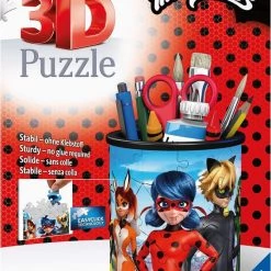 Ravensburger Pennenbak Miraculous - 3D Puzzel - 54 Stukjes -Goedkope puzzels winkel 550x798