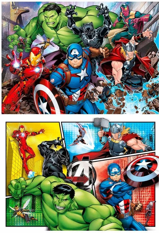 Clementoni Legpuzzel Marvel Avengers 2x60 Stukjes 2 Clementoni Legpuzzel Marvel Avengers 2x60 Stukjes - Afbeelding 2