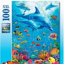 Ravensburger Puzzel Bijeenkomst Van De Dolfijnen - Legpuzzel - 100 Stukjes -Goedkope puzzels winkel 550x813