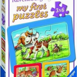 Ravensburger Mijn Dierenvriendjes - My First Puzzels - 3x6 Stukjes - Kinderpuzzel -Goedkope puzzels winkel 550x820