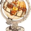ROCR Houten Puzzels Lichtgevende Globe 3D Model Kits Om Te Bouwen Voor Volwassenen Hersenen Teaser Puzzels Bithday
