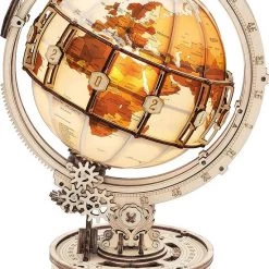 ROCR Houten Puzzels Lichtgevende Globe 3D Model Kits Om Te Bouwen Voor Volwassenen Hersenen Teaser Puzzels Bithday