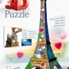 Ravensburger Eiffeltoren Love Edition - 3D Puzzel Gebouw - 216 Stukjes